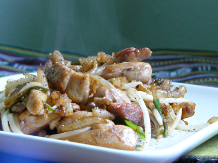 Noodles Every Day: Silver Pin Noodles with Chicken Recipe