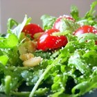 Easy Arugula Salad with cherry tomatoes and pine nuts, a fresh Christmas recipe