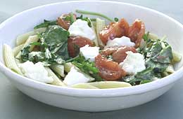 FRESH ARUGULA, TOMATO AND MOZZARELLA