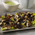 Roasted Mushrooms and Shaved Celery with Creamy Lemon Vinaigrette