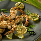 Grilled Marinated Shrimp with garlic, lemon, and fresh parsley