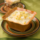 Creamy Cheesy Potato and Corn Chowder with tender potatoes and vegetables