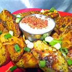 Cajun Spicy Potato Wedges seasoned with cumin and paprika