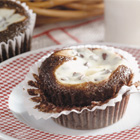 Black Bottom Cupcakes with cream cheese filling and chocolate chips